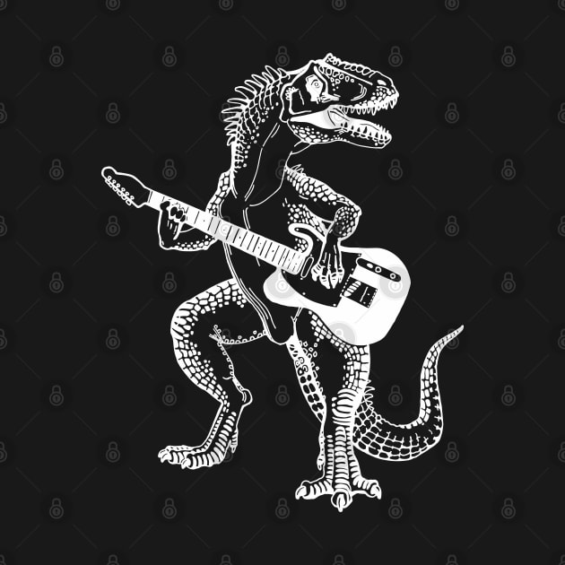 SEEMBO Dinosaur Playing Guitar Musician Guitarist Music Band by SEEMBO