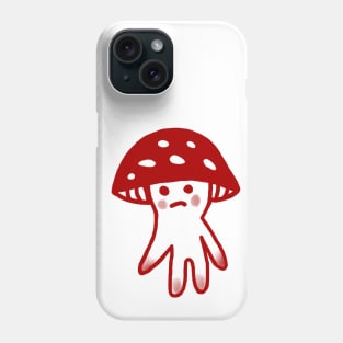 Sad little red mushroom Phone Case