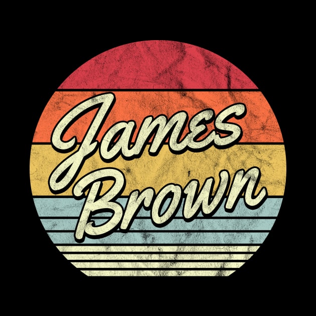 James Brown Retro 70s Style Sunset by Horton Cyborgrobot