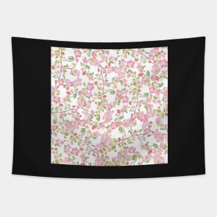 Pink Cherry Blossom vines Tapestry