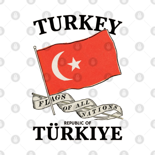 Vintage Flag of Turkey by KewaleeTee