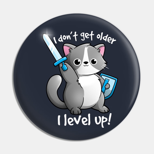 Level up cat Pin by NemiMakeit