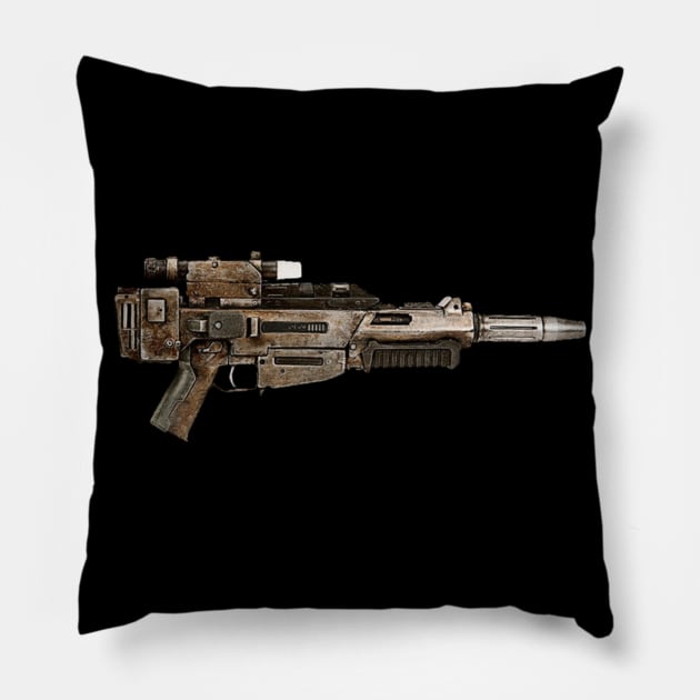 FINN (FN-2187) EL-16 BLASTER RIFLE Pillow by TSOL Games