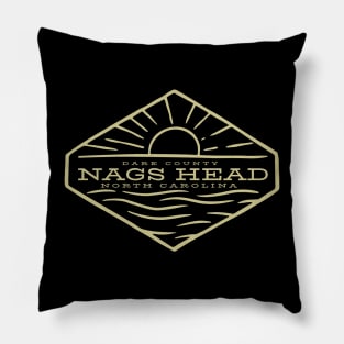 Nags Head, NC Summertime Vacationing Sunrise Ocean Pillow