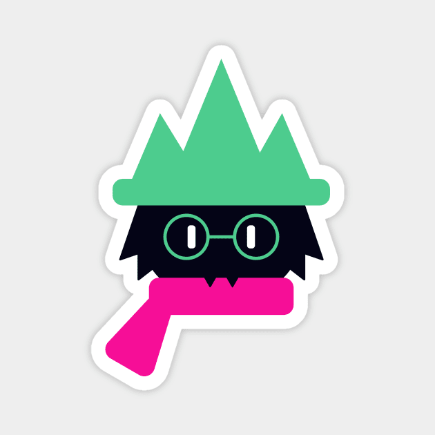 Deltarune Ralsei flat design Magnet by Herman12354