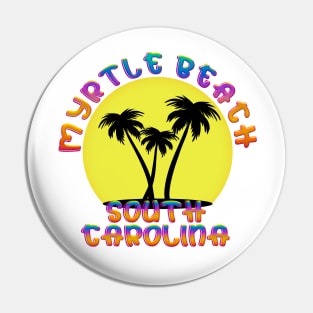 Brightly Colored Myrtle Beach South Carolina Pin