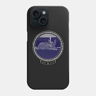 Lucy&#39;s Hiding Place (frame silver celtic rope black) Phone Case