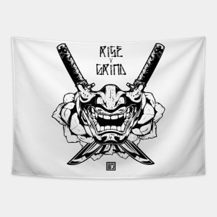 Rise x Grind Samurai shirt Tapestry