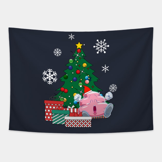 Poop Around The Christmas Tree Dr Slump Tapestry by Nova5