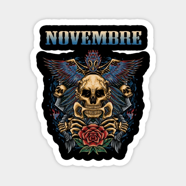 NOVEMBRE BAND Magnet by Bronze Archer