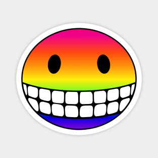 Rainbow Smiley Magnet