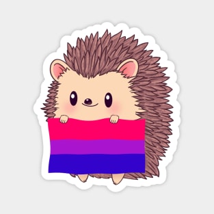 Hedgehog Bi Pride Magnet