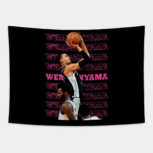 Wembanyama Iconic Shot Tapestry