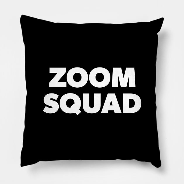 Zoom Squad Pillow by WMKDesign