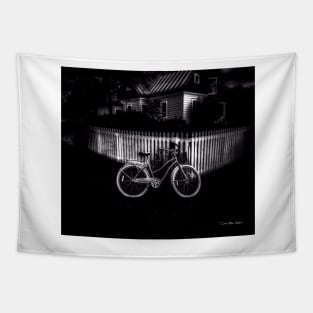 Grandmothers House - Black And White Tapestry