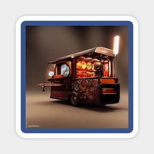 Steampunk Tokyo Ramen Cart Magnet