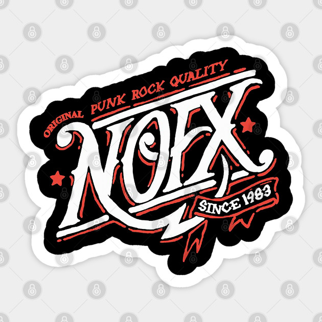 Nofx The Original Punk Rock Band Nofx Sticker Teepublic