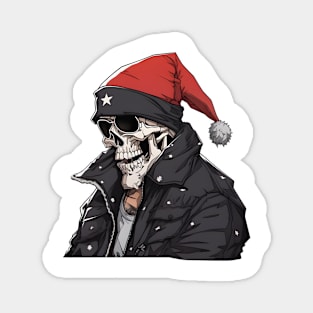 Christmas Celebration with a Skull Twist Magnet