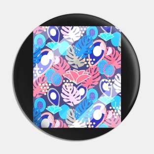 Tropical in blue light Pin