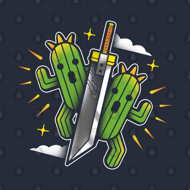 Cactuar Cloud Sword by logozaste