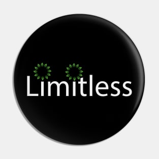 Limitless typographic artwork Pin