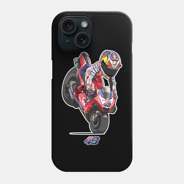 Jack Miller Cartoon Phone Case by lavonneroberson