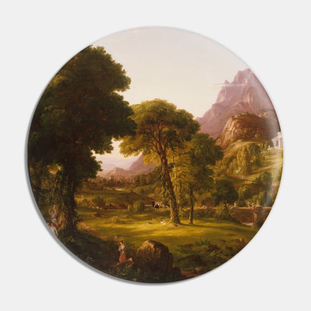 Dream of Arcadia by Thomas Cole Pin by Classic Art Stall