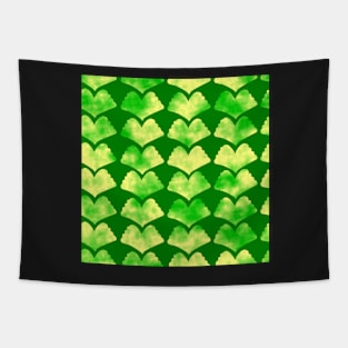 Ginkgo Leaves Green and Yellow on Green 5748 Tapestry