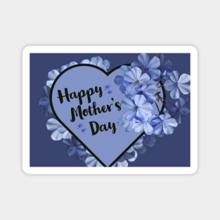 Happy Mother's Day Heart with Lavender Flowers Magnet