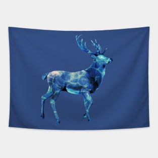 Aqua Deer Tapestry