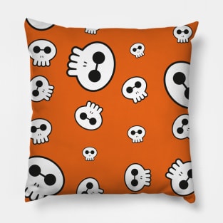 Halloween skull 5 Pillow