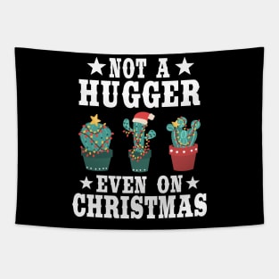 Funny Not A Hugger Introvert Cactus Christmas Gift Tapestry