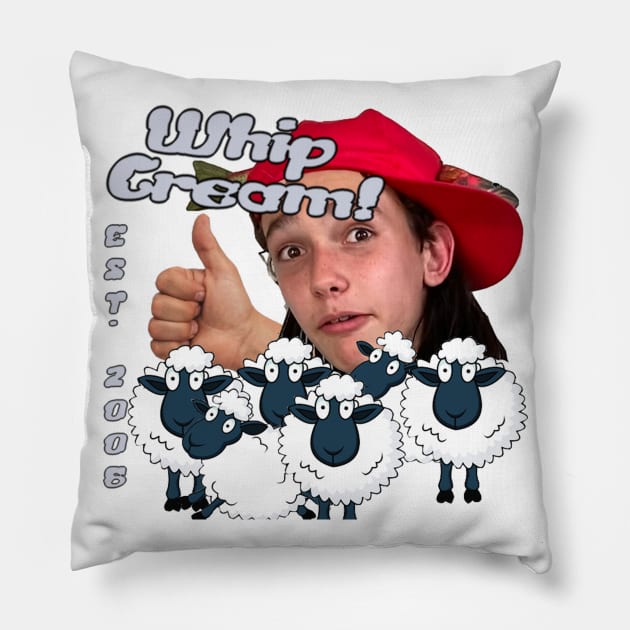 Buggy Whip "WHIP CREAM" Pillow by MSW_Wrestling