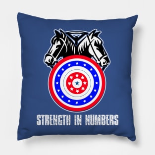 Strength in numbers, Union worker, Teamster gift t shirt Pillow