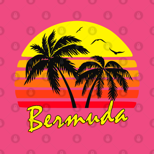 Bermuda Retro Sunset by Nerd_art