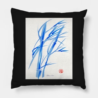 SOFT BREEZE - Original watercolor ink wash painting Pillow