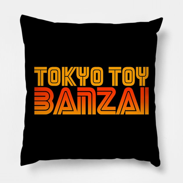 TOKYO TOY BANZAI LOGO Pillow by TOKYO TOY BASTARD TEE BODEGA