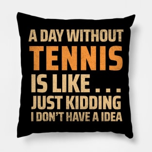 funny tennis Pillow