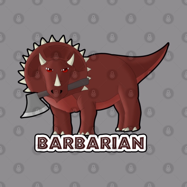 Dungeons and Dinos RPG - BARBARIAN by RickSoleni