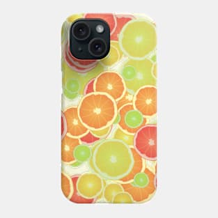 Citrus Fruit Party - Oranges, Lemons, Grapefruits Phone Case