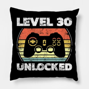 Level 30 Video 30th Birthday Pillow