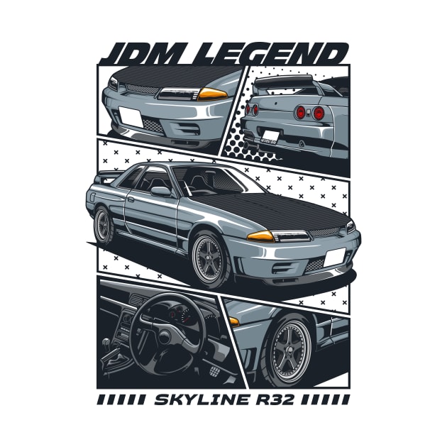 Skyline R32 Manga by cturs