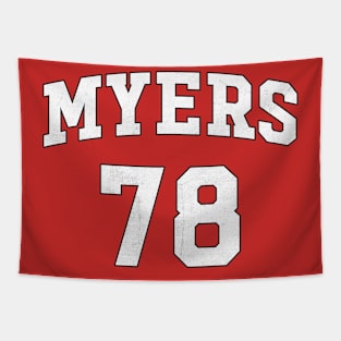 MYERS - vintage typography Tapestry