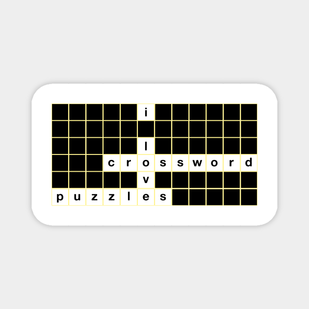 I Love Crossword Puzzles Crossword Puzzles Lover Crossword ...