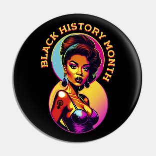 Colorful Black history month Black queen Black Woman Empowerment Pin