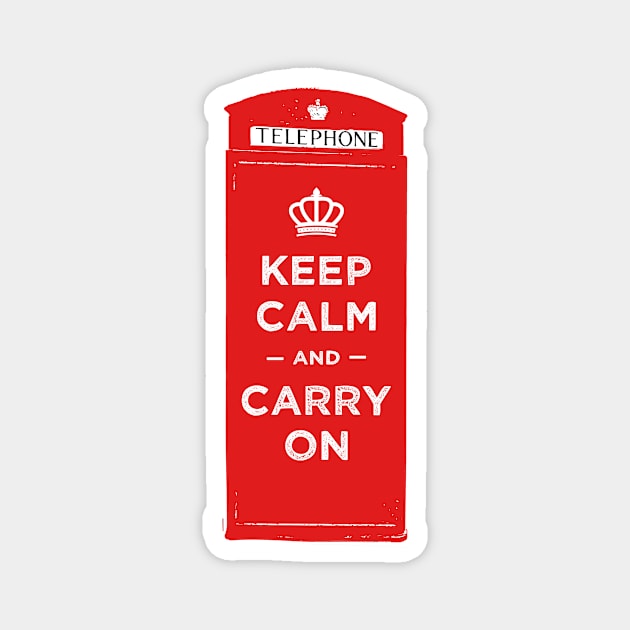 Keep calm and carry on Magnet by TompasCreations