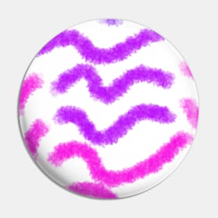 Pink purple stripes watercolor art Pin