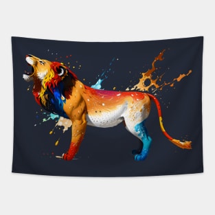 Bold Leo Lion Tapestry