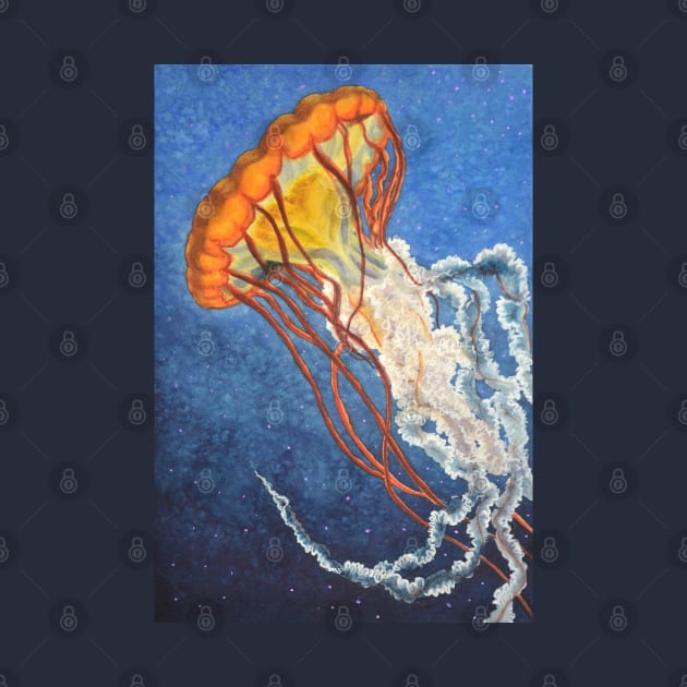 Watercolor Jellyfish by HellAngelVero