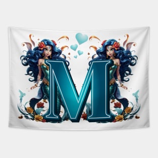 Mermaid Alphabet The Letter M Tapestry